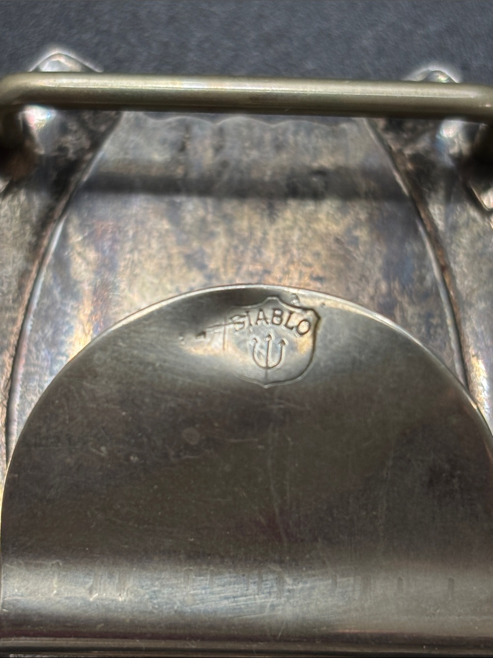 Vintage Sterling Peace Dollar Buckle • 1922 Coin • Hand‑Engraved Western Silver - Picture 3 of 12